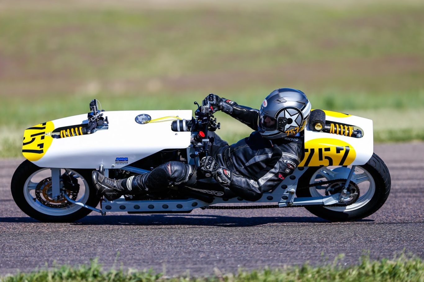 Bob Horn laying down #motorcycle