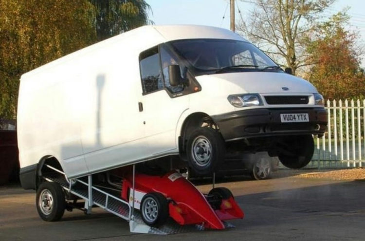 clamshell ford transit