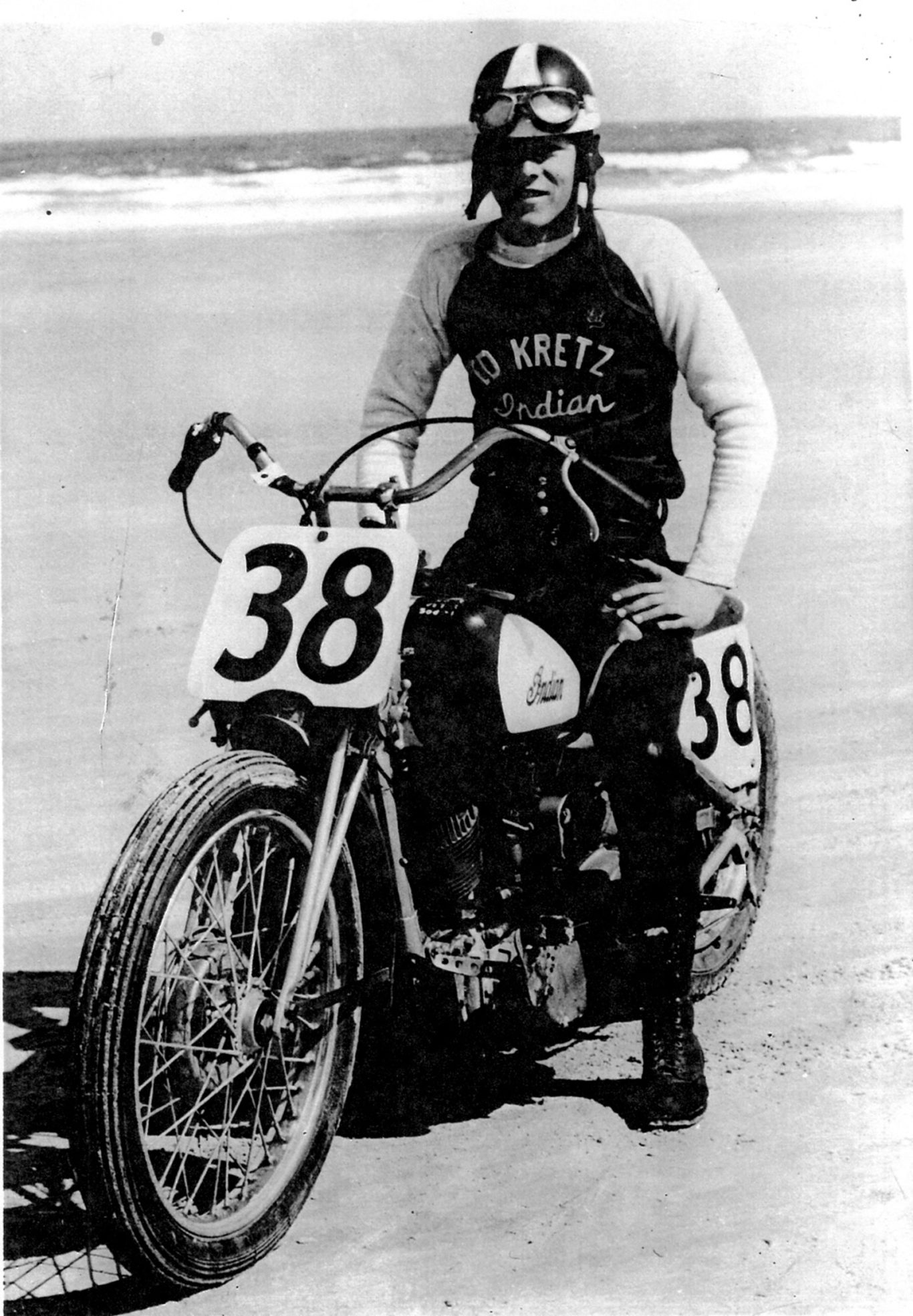 #Indian Scout #motorcycle Ed Kretz Jr. #Daytona 1950