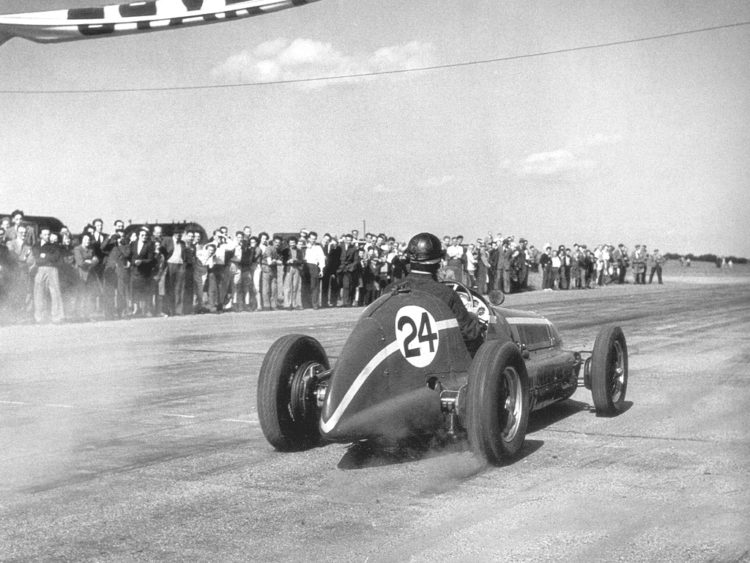 1949 nottingham sports car club meeting #maserati