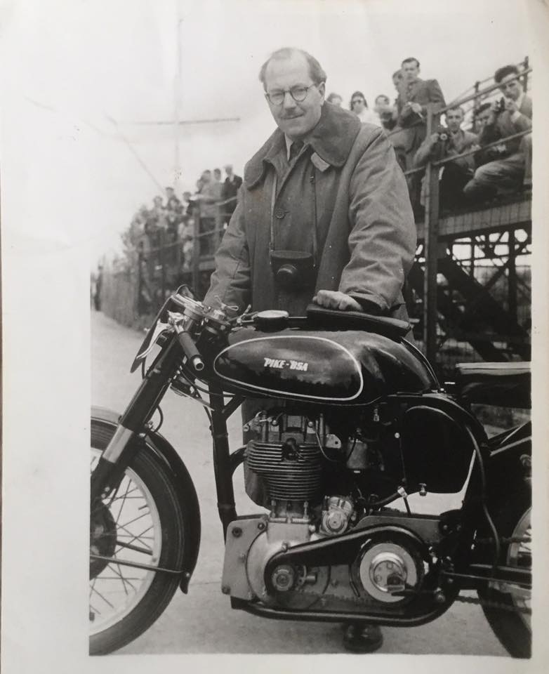 Roland Pike at the weigh-in #BSA 1952 #IOMTT