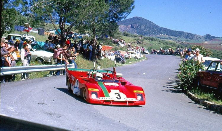  A Ferrari 312 Pb Driven By Arturo Merzario And 