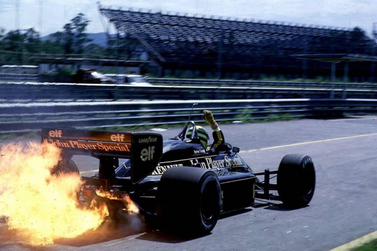  Team Lotus Racing Weekend Ayrton Senna In The 