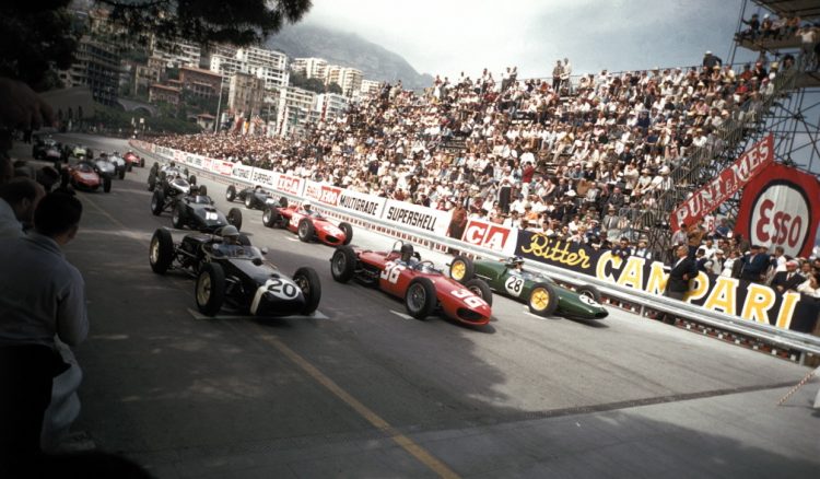  Stirling Moss On Pole Position Next To Richie #F1