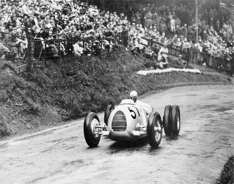  Hans Stück In An Auto Union Type C With Extra Rear 