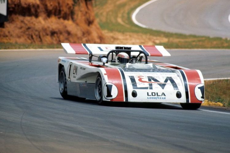  Jackie Stewart In A Lm Lola T260 At Road Atlanta 