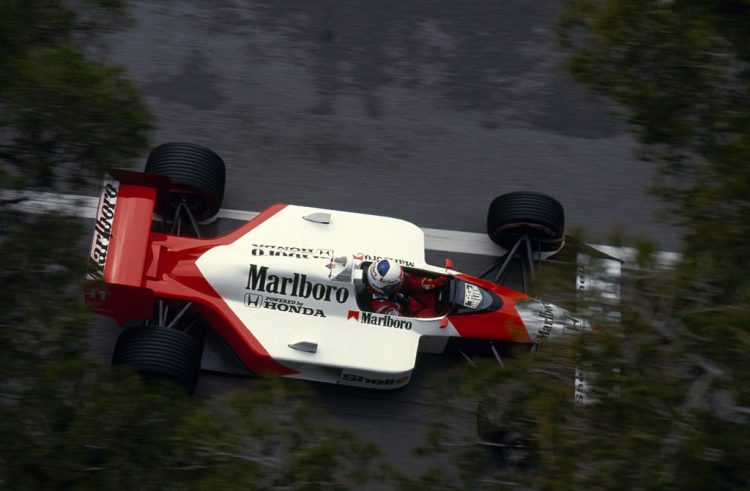  An Overshoot Photo Of Alain Prost In The #F1