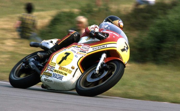  Barry Sheene On His Suzuki Rg500 1977 #Motorcycle