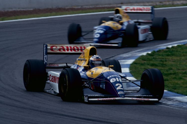  Alain Prost And Damon Hill In Their Williams #F1