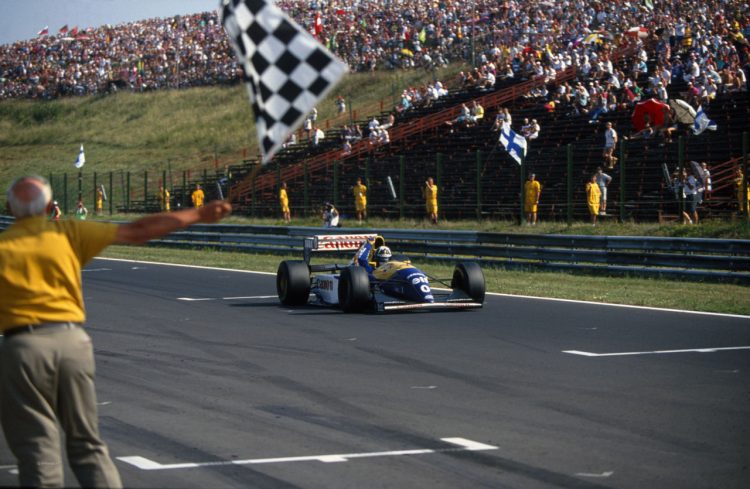  Winners Circle Damon Hill Wins The Hungarian #F1