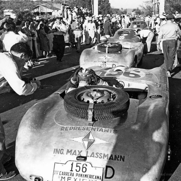  Adolf Brudes In His Borgward Hansa 1500 Rs At A 