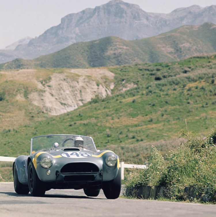  Masten Gregory And Innes Irelands Shelby Cobra At 