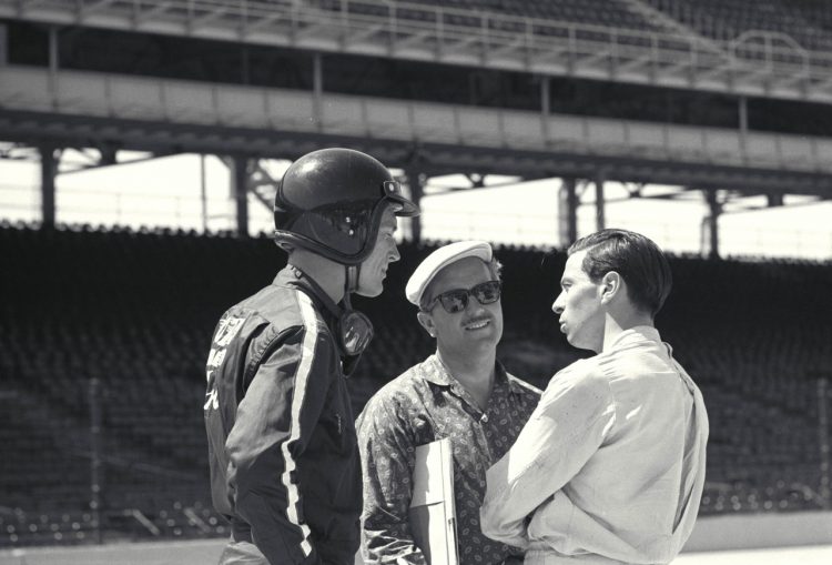  Colin Chapman And Jim Clark At Silverstone 1965 