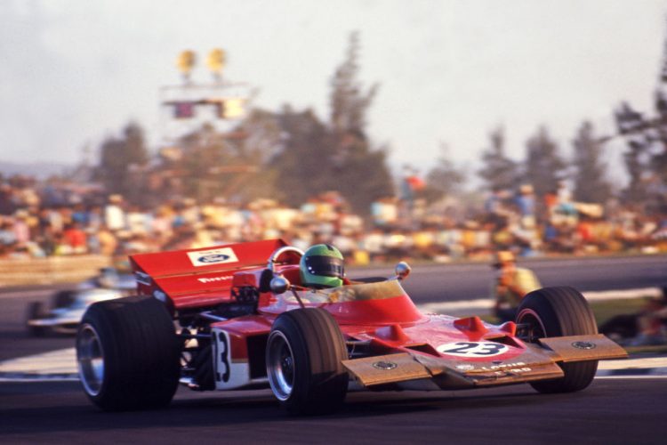  Reine Wisell In His Lotus 72C During The Mexican #F1