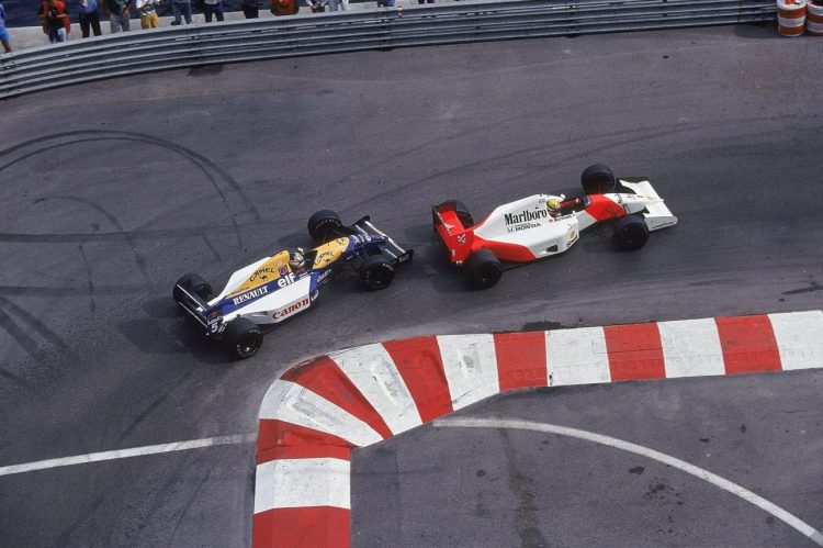  Nigel Mansel In The Williams Fw14B Chasing After #F1