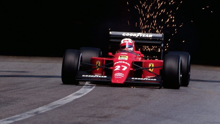  Nigel Mansell In His Ferrari 640 At Monaco 1989 #F1
