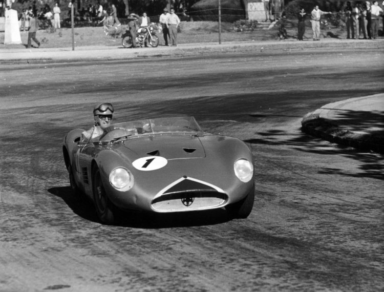  Roberto Bonomi In His Maserati 300S At The 500 