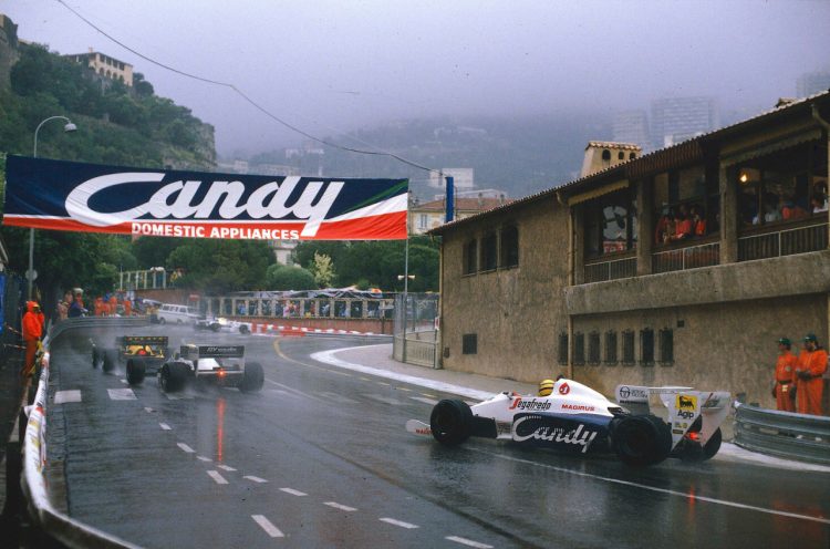  Ayrton Senna In The Toleman Tg184 In A Wild #F1