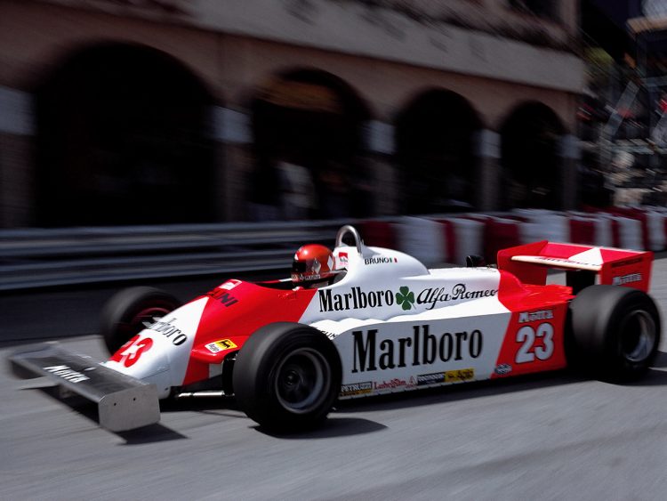  Bruno Giacomelli And The Alfa Romeo 179C Monaco #F1