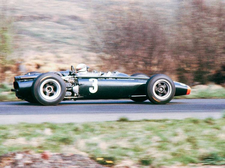  A Side Shot Of Jackie Stewart And His Brm P83 #F1