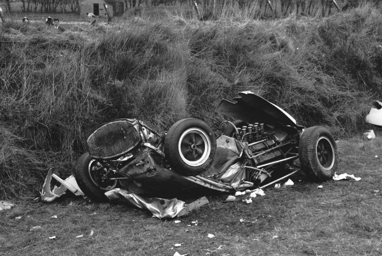  The Remains Of Stirling Mosss Lotus 18 After The #F1