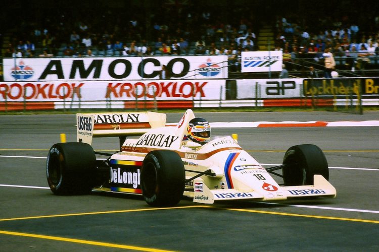  Thierry Boutsen Enters The Pits With The Arrows A8 #F1