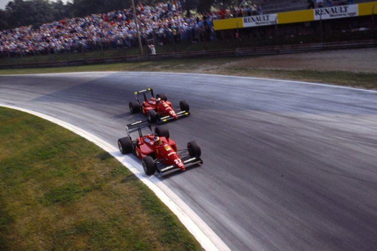  Michele Alboreto Side By Side With Gerhard Berger #F1