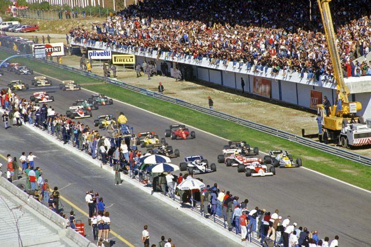  The Start Of The Portuguese Grand Prix Held At #F1