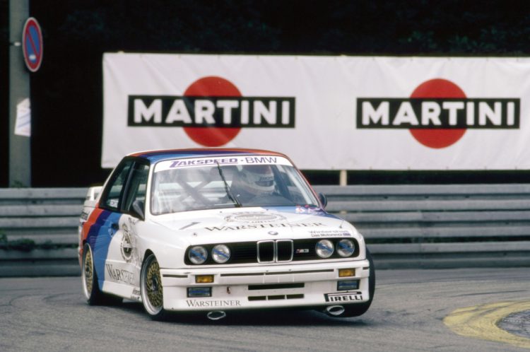  Marc Hessel In His Bmw M3 During The 1987 Deutsche 