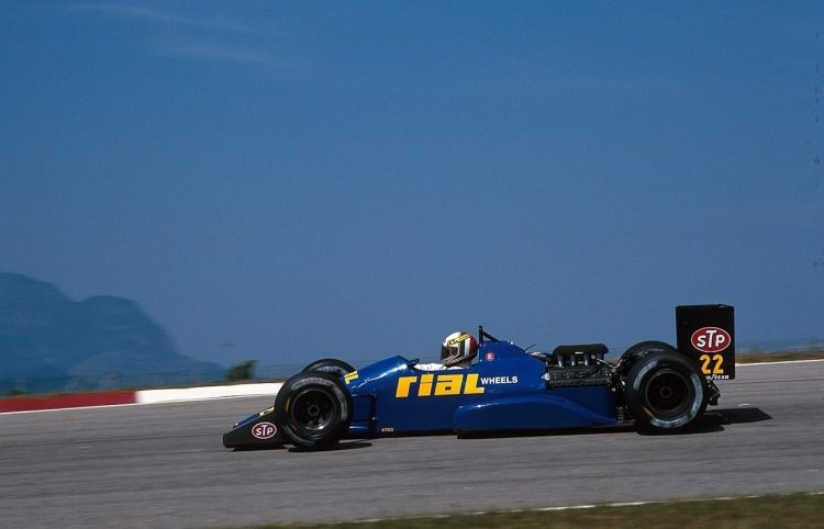  Andrea De Cesaris And The Clean Rial Arc1 At The #F1