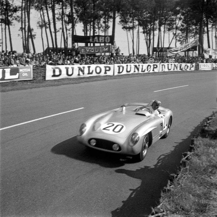  Pierre Levegh Driving His Mercedes Benz 300 Slr #LeMans
