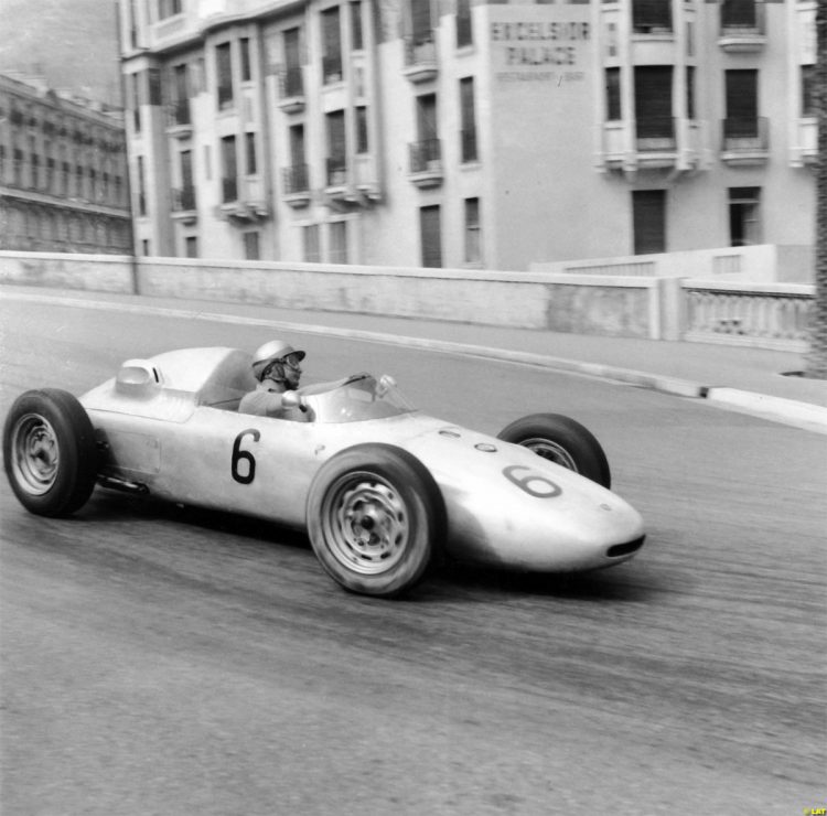  Hans Herrmann Throwing His Porsche 718 Into The #F1