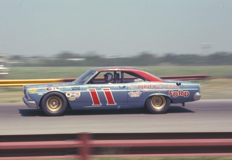  Mario Andretti In His Ford Fairlane Usac Stock 