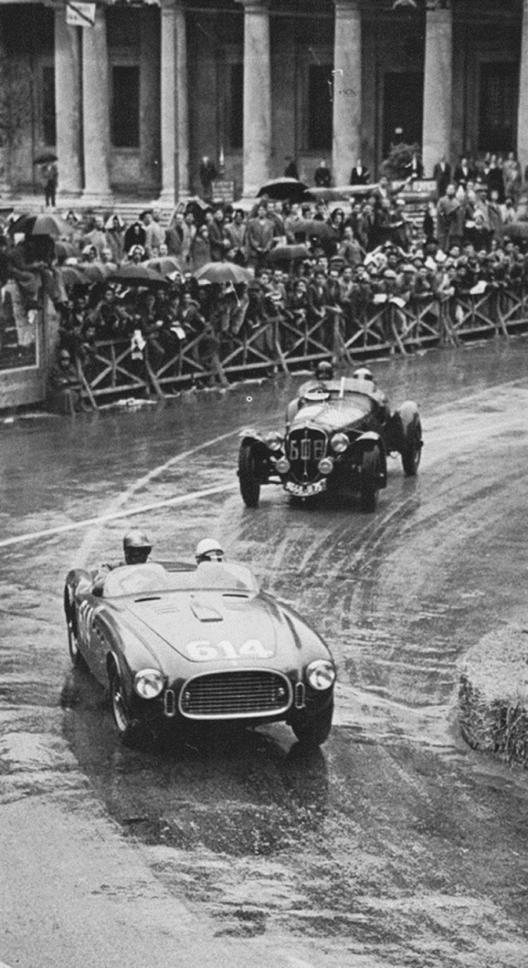  Piero Taruffi And Mario Vandellis Ferrari 340 