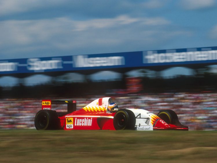  Michele Alboreto In His Lola T9330 At The German #F1