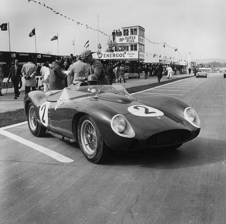  Peter Collins With His Ferrari Dino 206 S About To 