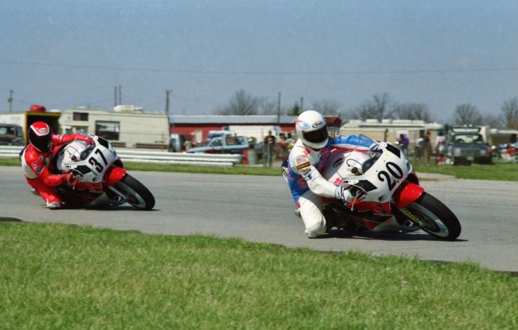  Gene Burcham Leads Donald Jacks In A Wera Race #Motorcycle