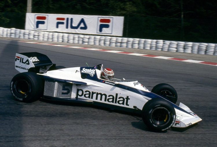  Nelson Piquet Sliding His Brabham Bt52 At The #F1