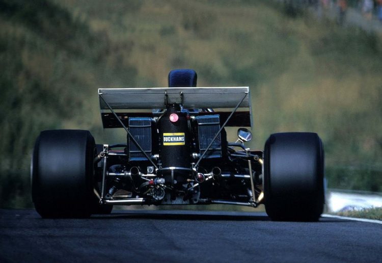  The Back Of Emerson Fittipaldis Lotus 72D #F1
