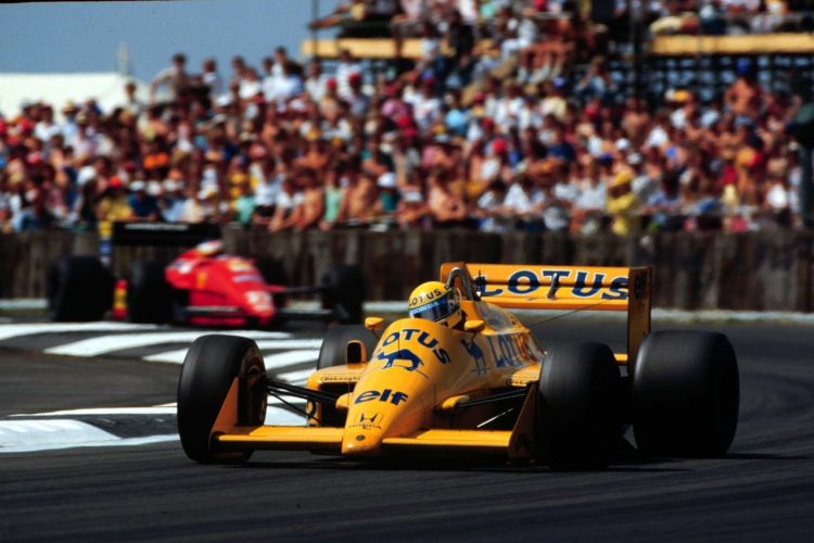  Ayrton Senna In The Lotus 99T At The British Grand #F1