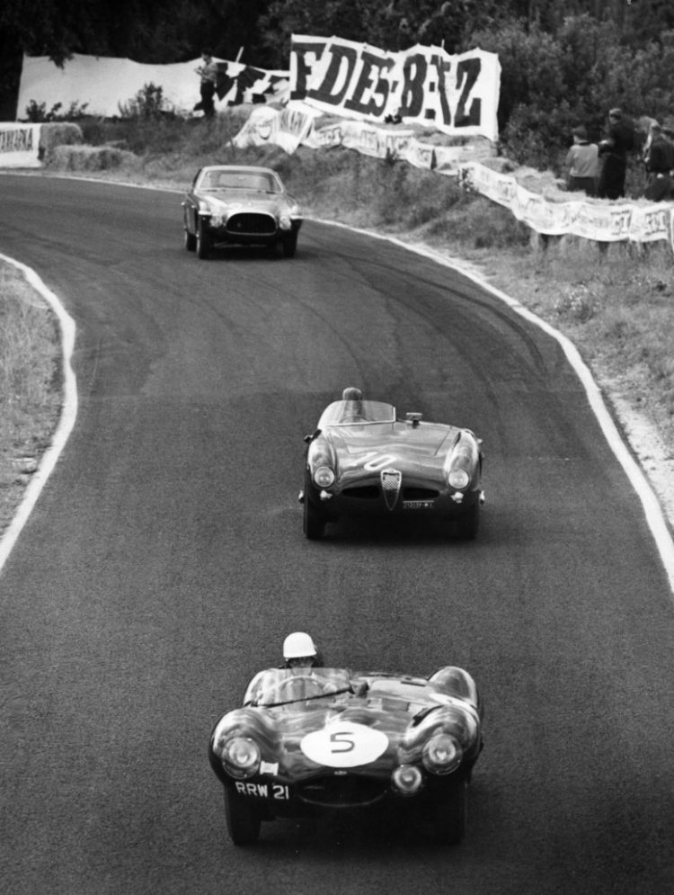  Michael Head In His Jaguar D Type Leads John 