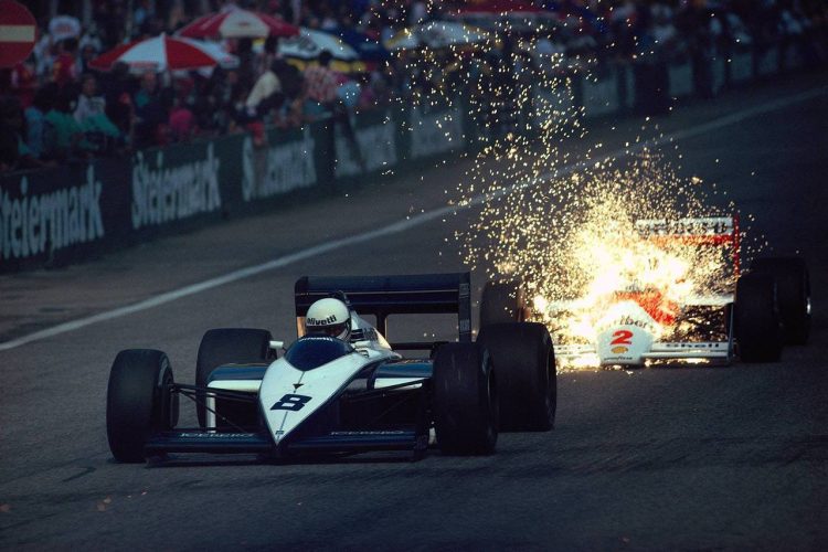  Andrea De Cesaris Brabham Bt56 Closely Followed #F1