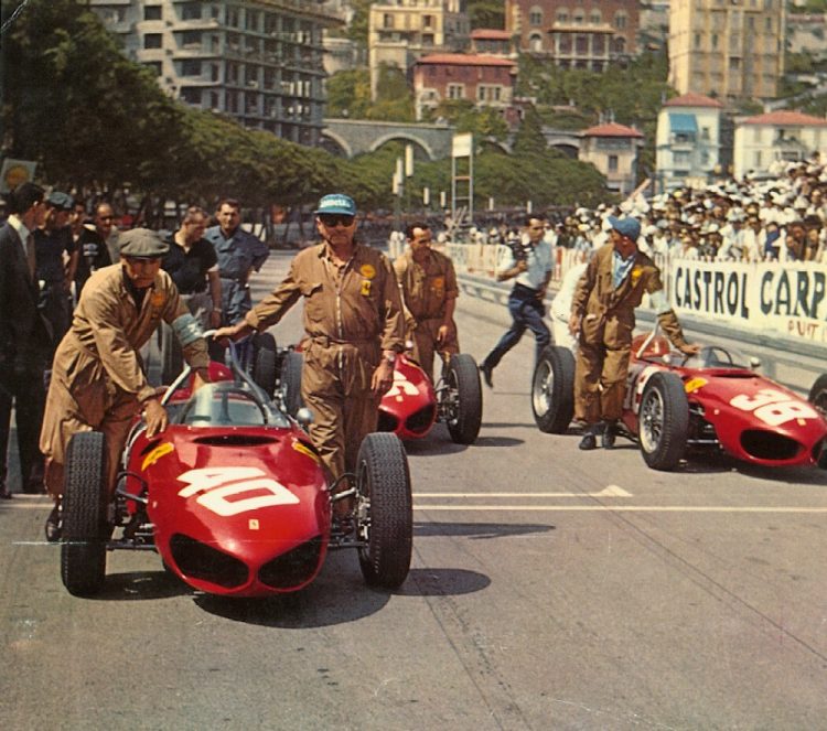 Some Ferrari 156S At The Monaco Grand Prix 1962 #F1