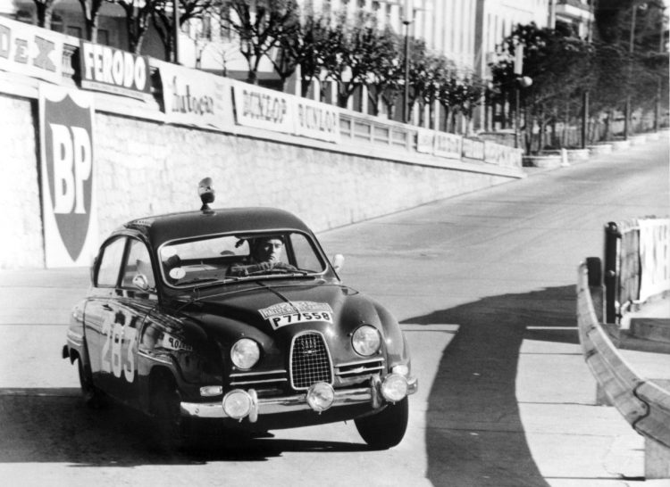  The Swedish Rally Driver Erik Carlsson In His Saab #Rally