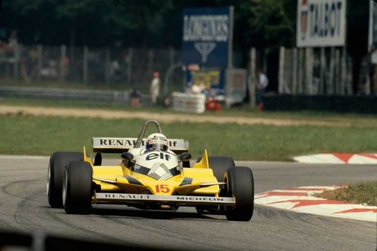  Alain Prost In A Renault Re20B At Dijon During The #F1