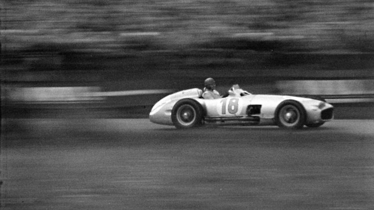  Juan Manuel Fangio In A Mercedes Benz W196R At The #F1