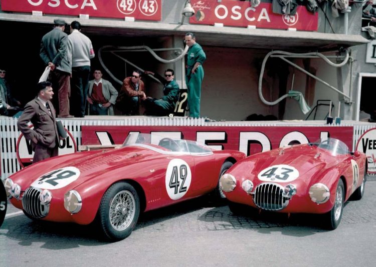  Two Osca Mt4S In The Pits Of Le Mans In 1954 #LeMans