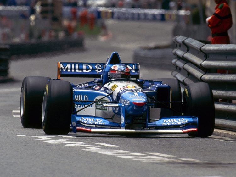  Michael Schumacher In A Benetton B195 During The #F1