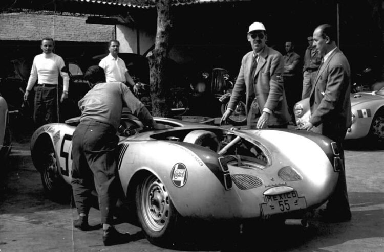  Hans Herrmanns Porsche 550 Spyder That He Took To 