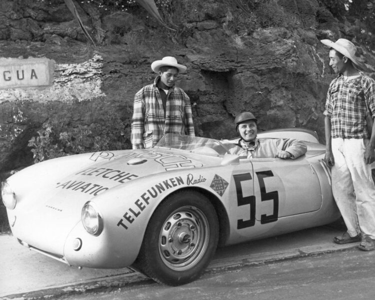  Hans Herrmanns Porsche 550 Spyder That He Took To 